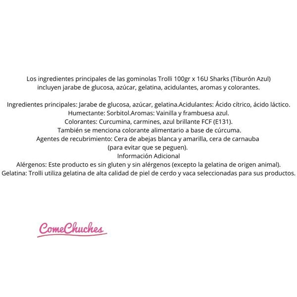 Bolsa 100Grx16Unidades Sharks(Tiburon Azul)-lateral