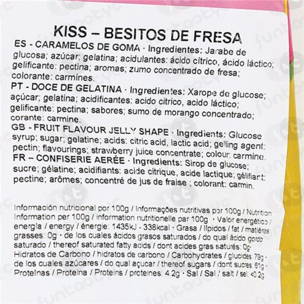 Sac 1 kg Bisou Fraise-detalle