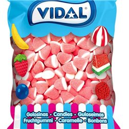 Sachet 1 kg Bisous Fraise Crème Sucrée