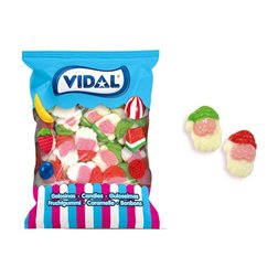 La traducción al alemán sería:

„Tasche 1 kg Weihnachtsmann (ca. 110 Einheiten)“