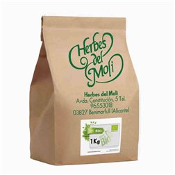 Beutel mit geschnittener Ingwerwurzel HERBES DEL MOLI 1 kg Bio-Qualität.