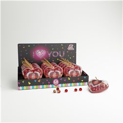Bombonera Corazón Roja 12x70 g