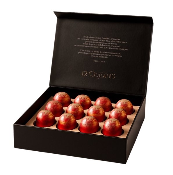 12-carat chocolates, Gourmet, Gold La Senda-detalle