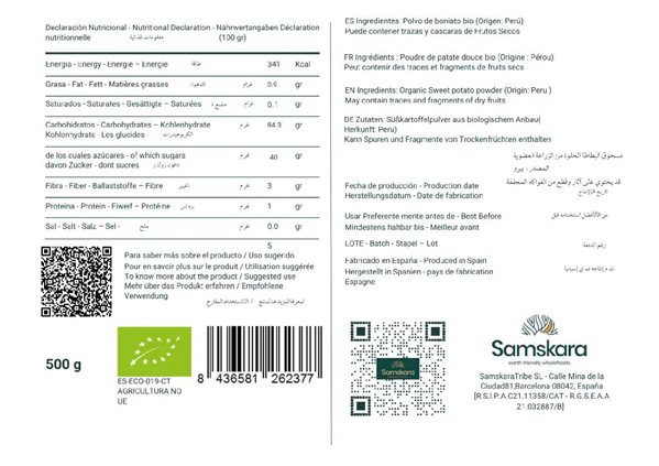Poudre de Patate Douce BIO - 250g-detalle