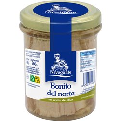 Bonito del Norte en Aceite de Oliva Navegante – Tarro 400 g (260 g escurrido)