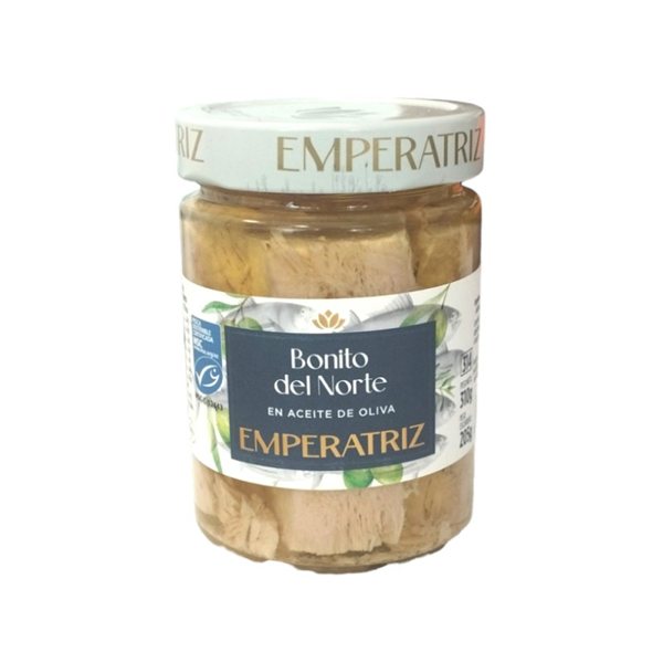 Thon blanc dans l'huile d'olive 314ml Emperatriz-lateral