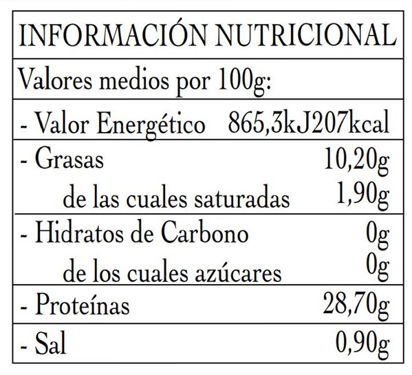 Bonito del Norte en Aceite de Oliva 110g-trasera