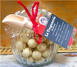 Beautiful Jar of White Chocolate Balls