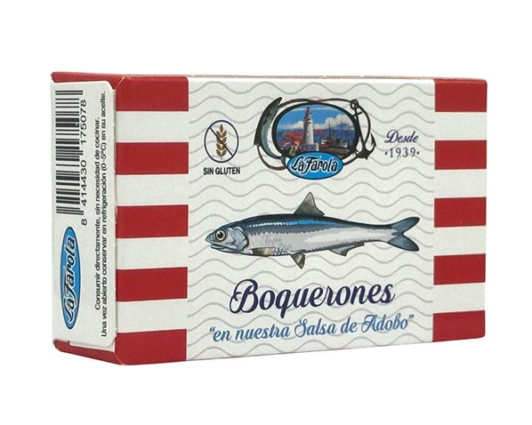 Anchois en sauce adobo, La Farola, Conserverie de Tarifa-detalle