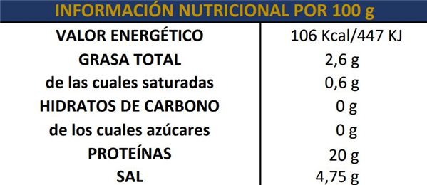 Boquerones Mariposa de Costera en Vinagre 700g-lateral