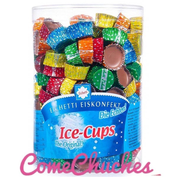800g Jar of Ice Cups Chocolate 200 Units-lateral