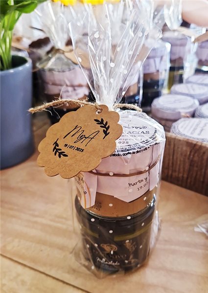 Botecitos de Mermelada de Aceite de Oliva y Paté para eventos-detalle