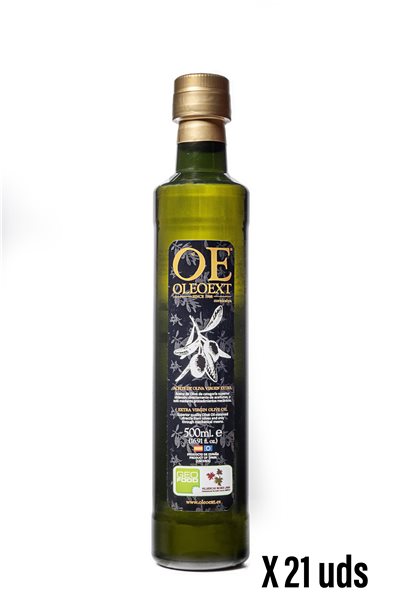 Botella PET 500ml Aceite de Oliva Virgen Extra-trasera