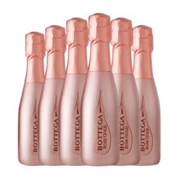 Bottega Pinot Negro Brut Gold — Edición Oro, Rosé — Rosado Reserva Botellín 20 cl Espumoso Rosado (Caja de 6 unidades)