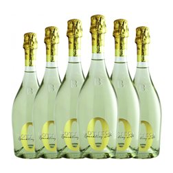 Bottega Sparkling — Espumoso 75 cl 0.0 Cero Cero Sin Alcohol Espumoso Blanco (Caja de 6 unidades)