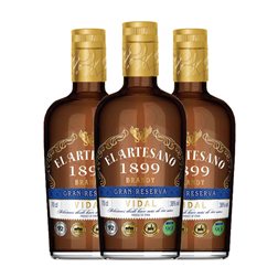 Brandy Artesano Vidal XO Extra Old — Extra Viejo 70 cl (Caja de 3 unidades)