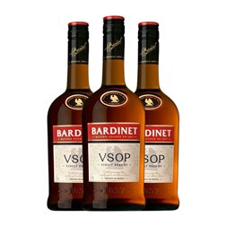 Brandy Bardinet VSOP Very Superior Old Pale — Muy Superior Viejo 70 cl (Caja de 3 unidades)