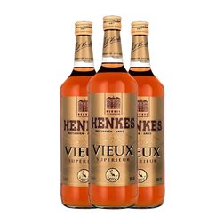 Brandy Henkes Vieux — Envejecido Añejado 1 L (Caja de 3 unidades)
