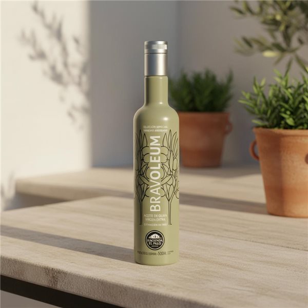 Bravoleum Arbequina 500 ml-lateral