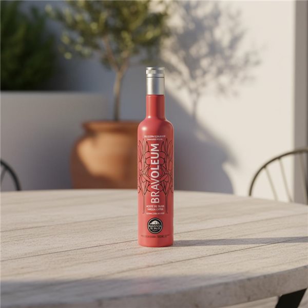 Bravoleum Picual Bio 500 ml-lateral