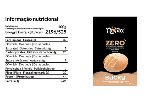 Mezcla de Pan de Almendra Bucky 10oz | 283g-detalle