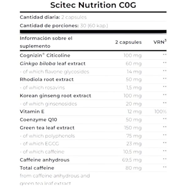 C0G 60 capsules-detalle