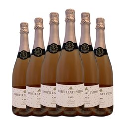 Ca N'Estella Rabetllat i Vidal Brut Cava 75 cl Espumoso Rosado (Caja de 6 unidades)