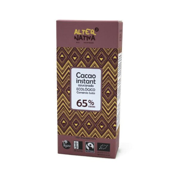 Cacao instantané 65 % min S/G Bio 250 g Alternativa 3-izquierda