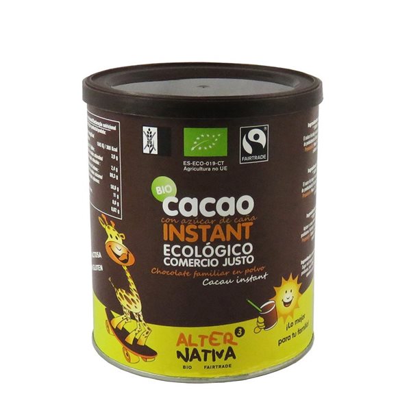Instant organic cocoa can 400g Alternative 3-lateral