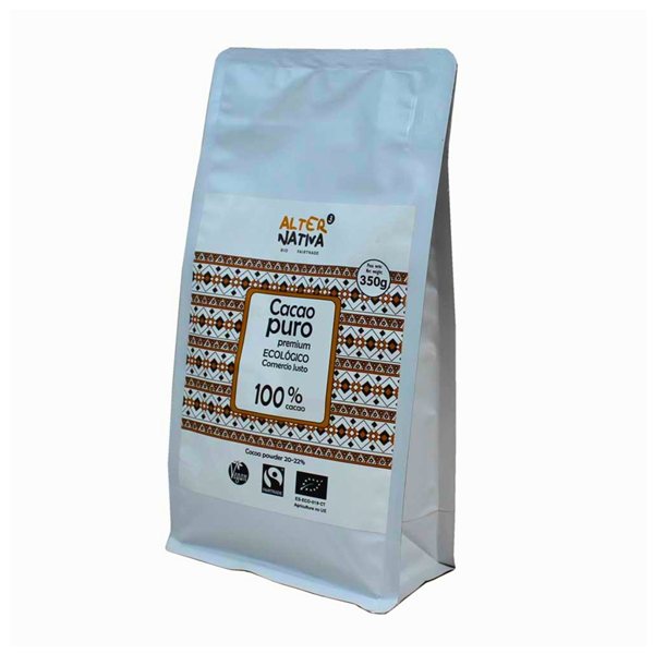 Cacao pur 21% M.G bio 350g Alternativa 3-izquierda