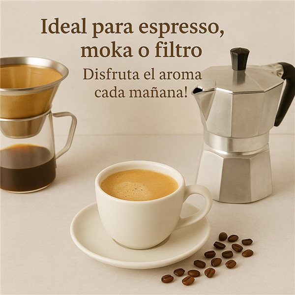 Café aromatisé Crème de Vanille 250 g - 100% Arabica naturel | Torréfaction Premium avec un doux arôme de vanille |-detalle