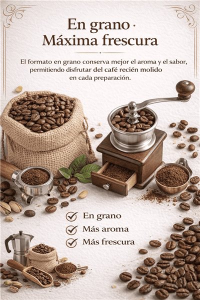 ☕ Café Aromatizado Pistacho en Grano – Café Arábica Gourmet | Natura Essence Coffee-trasera