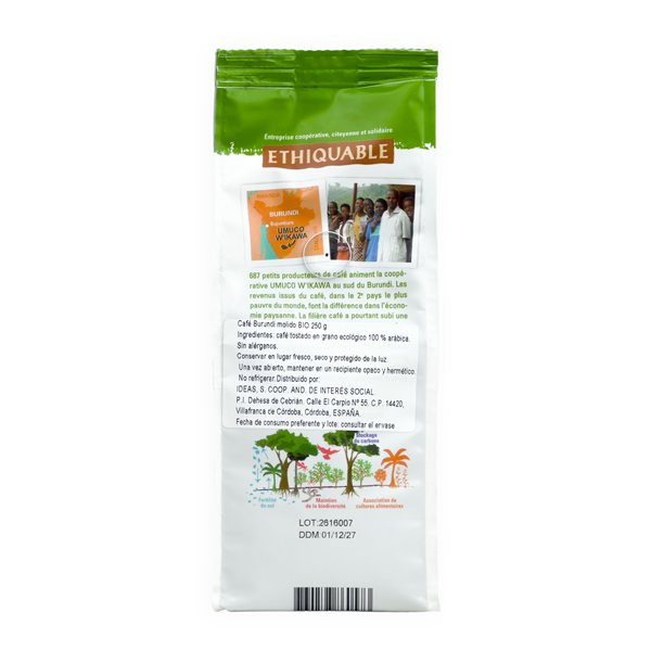 BIO Burundi gemahlener Kaffee 250 g (Ss. 95950263)-lateral