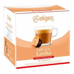 Cafe con leche descafeinado Eliges 16cap