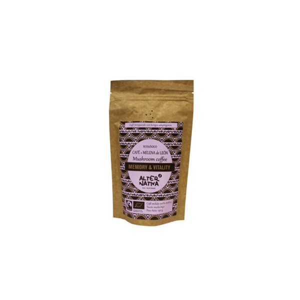 Cafe con Melena de Leon molido Bio 150g Alternativa3-lateral