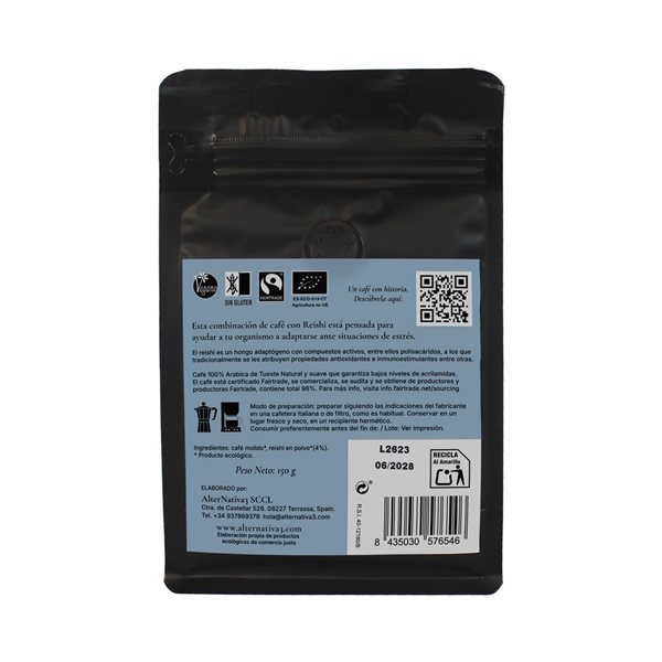 Bio Reishi Kaffee gemahlen 150g Alternativa3-izquierda