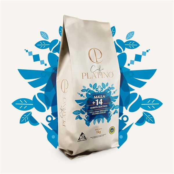 Decaffeinated Colombian Coffee / EXCELSO 1kg-trasera