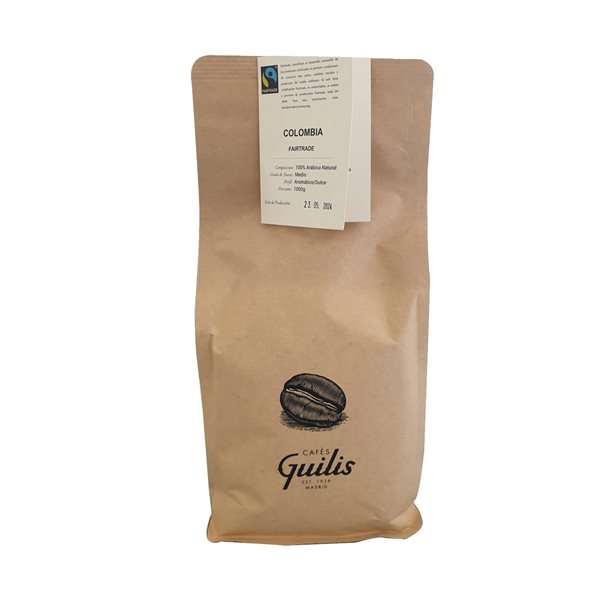 Colombian Supremo Fair Trade Coffee Beans 100% Arabica Natural Roast 1 kg-detalle