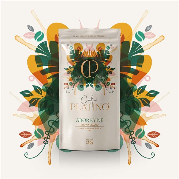 Café de especialidad de Etiopía Sidamo / G2 250g-izquierda
