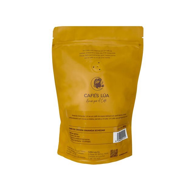 Café de especialidad origen Ruanda Schedar LVII de Cafés Lúa-detalle
