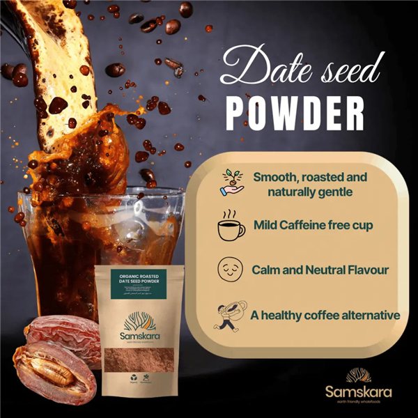 Café de Semilla de Dátil Tostado BIO - 250g-lateral