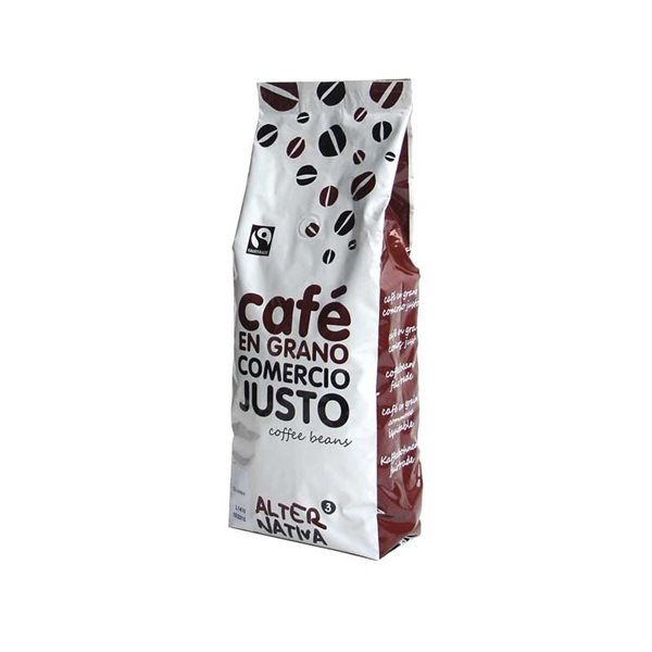 Café décaféiné en grains bio 1 kg Alternative 3-lateral