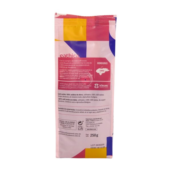 Café eathica. Honduras molido BIO 250 g-detalle