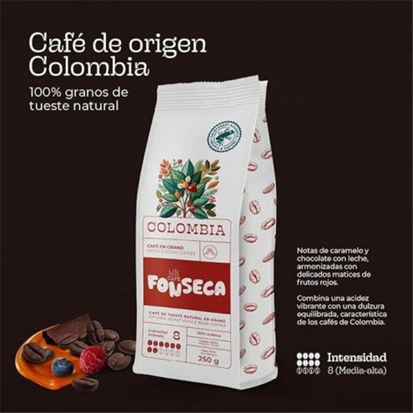 100% Colombian Coffee Beans 250 g-detalle