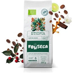100% äthiopischer Kaffee in Bohnen 250 g
