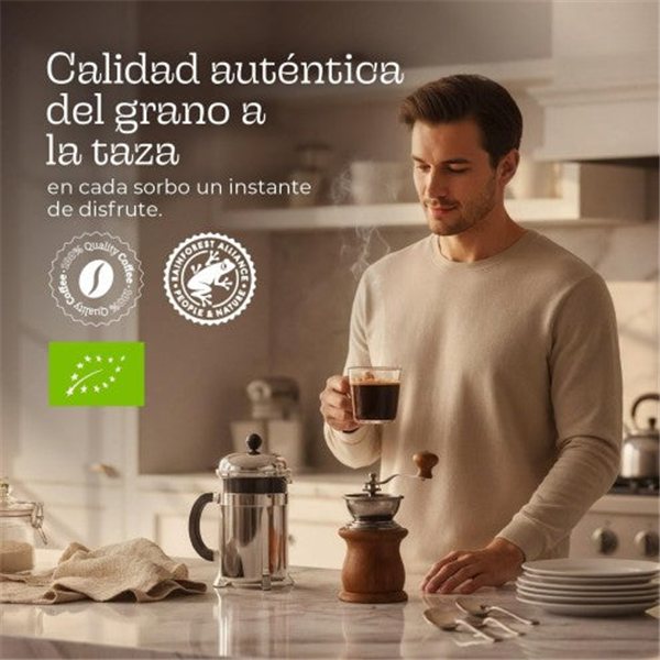 100% äthiopischer Kaffee in Bohnen 250 g-trasera