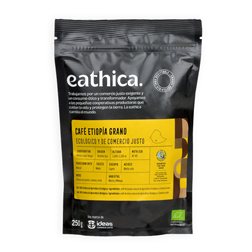 Café especialidad eathica. Etiopía grano BIO 250 g