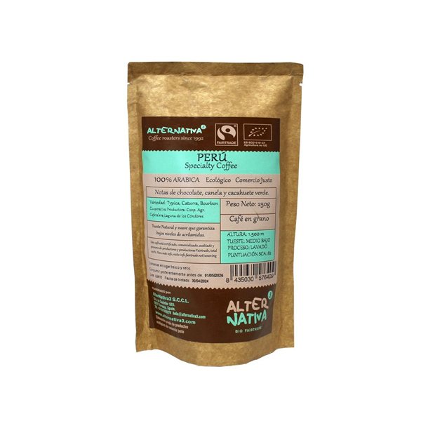 Spezialkaffee Herkunft Peru Laguna Bio 250g Alternative 3-lateral