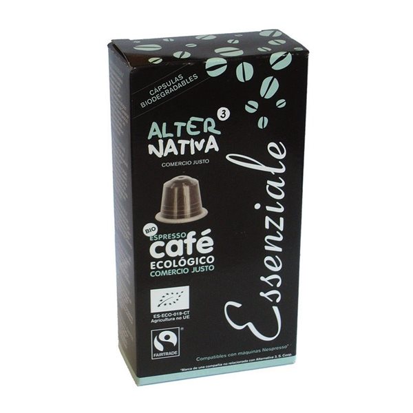 Cafe essenziale capsulas bio 10x5.5g Alternativa3-lateral