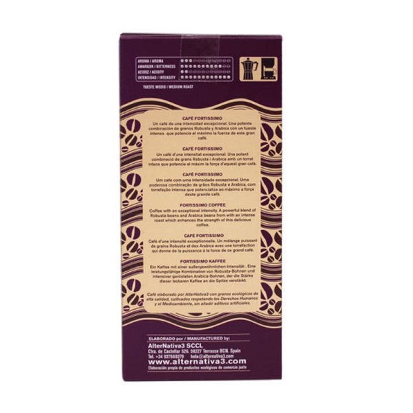 Bio Ground Fortissimo Coffee 250 g Alternative 3-trasera